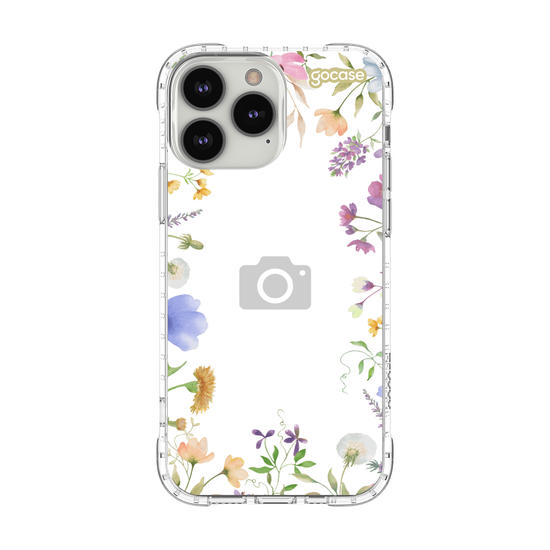 Capinha para celular  Moldura de Flores - Picture