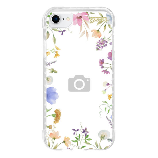 Capinha para celular  Moldura de Flores - Picture