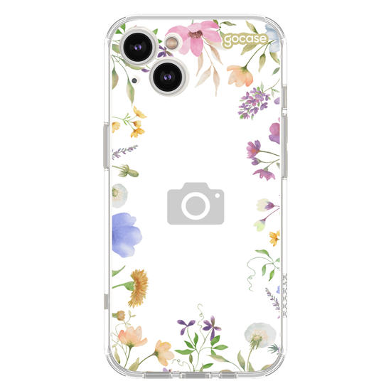 Capinha para celular  Moldura de Flores - Picture