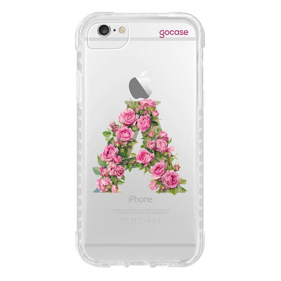 Capinha para celular  Monograma Floral