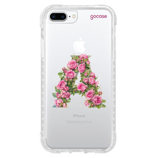Capinha para celular  Monograma Floral