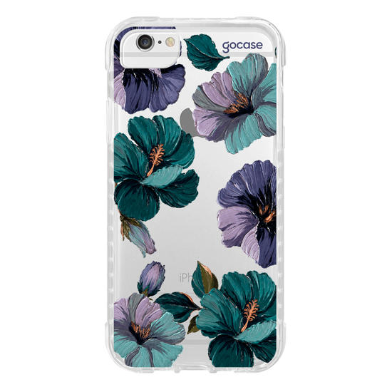 Capinha para celular  Monograma - Midnight Blooms