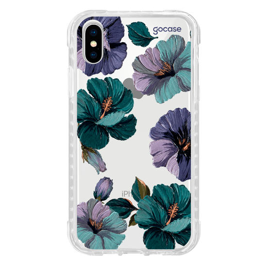Capinha para celular  Monograma - Midnight Blooms