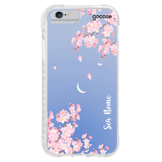 Capinha para celular Moon and Flowers