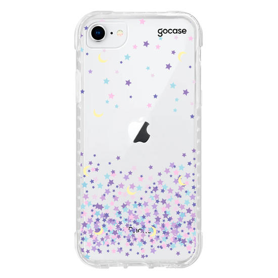 Capinha para celular Lua e Estrelas Manuscrita