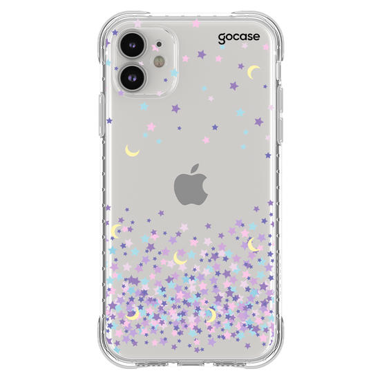 Capinha para celular Lua e Estrelas Manuscrita