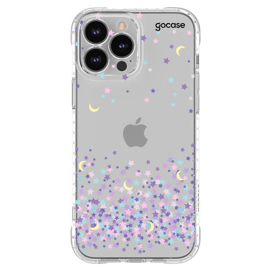 Capinha para celular Lua e Estrelas Manuscrita