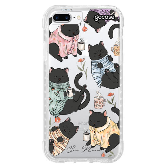 Capinha para celular Morning Cat
