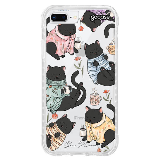 Capinha para celular Morning Cat