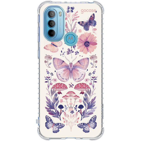 Capinha para celular  Moth Mushroom