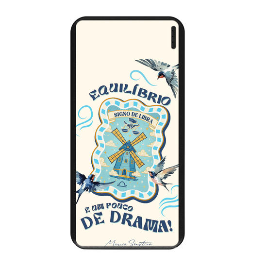 Carregador Portátil Fast Charge - Marcia Sensitiva - Signo de Ar - Libra