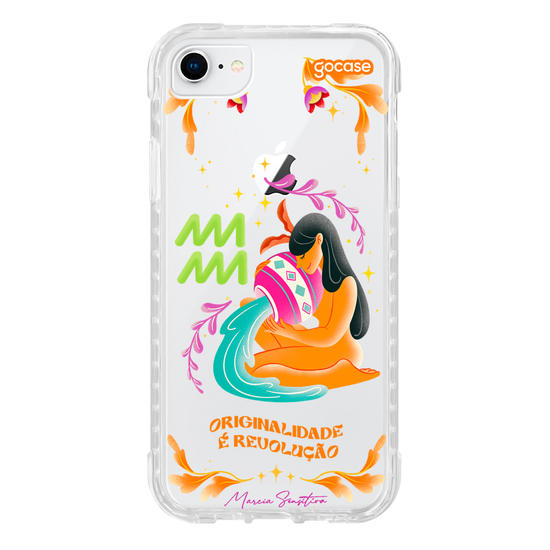 Capinha para celular  Marcia Sensitiva - Signos - Aquário