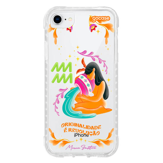 Capinha para celular  Marcia Sensitiva - Signos - Aquário