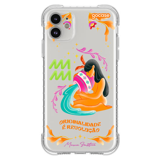 Capinha para celular  Marcia Sensitiva - Signos - Aquário