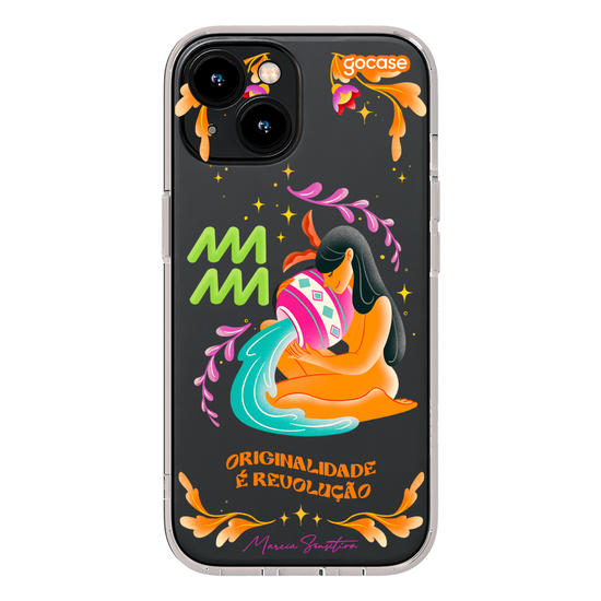 Capinha para celular  Marcia Sensitiva - Signos - Aquário