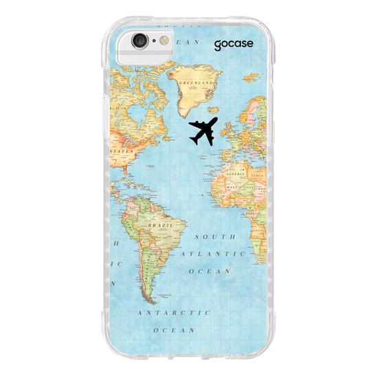 Capinha para celular Mapa Mundi
