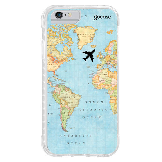 Capinha para celular Mapa Mundi