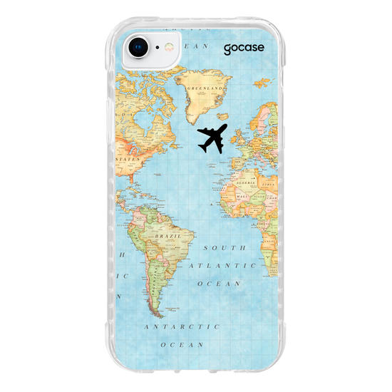 Capinha para celular Mapa Mundi