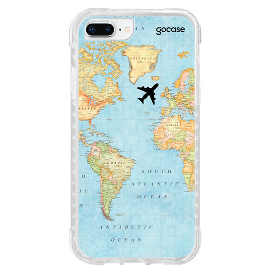 Capinha para celular Mapa Mundi