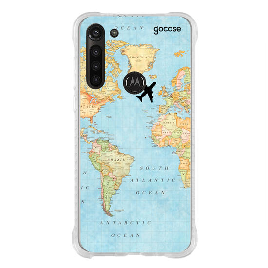 Capinha para celular Mapa Mundi