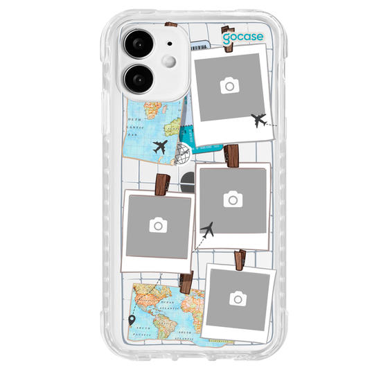 Capinha para celular  Mural de Memórias - Mapa Mundi