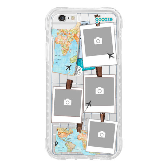 Capinha para celular  Mural de Memórias - Mapa Mundi