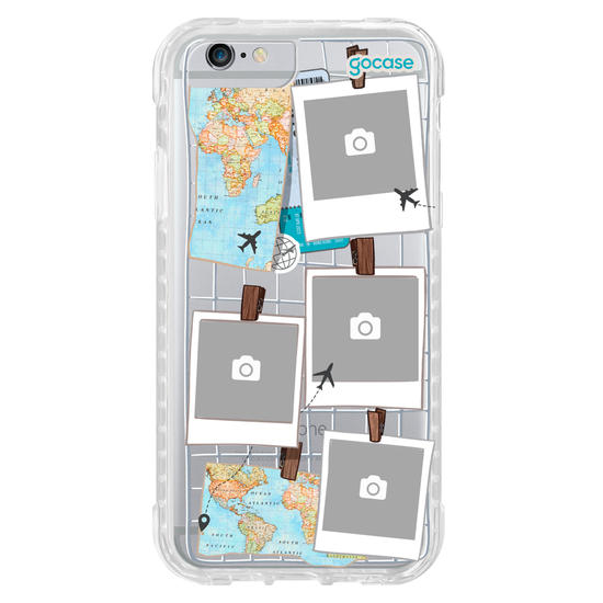 Capinha para celular  Mural de Memórias - Mapa Mundi