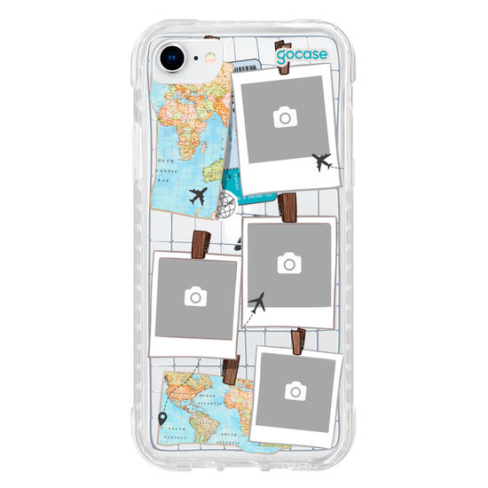 Capinha para celular  Mural de Memórias - Mapa Mundi