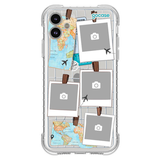 Capinha para celular  Mural de Memórias - Mapa Mundi