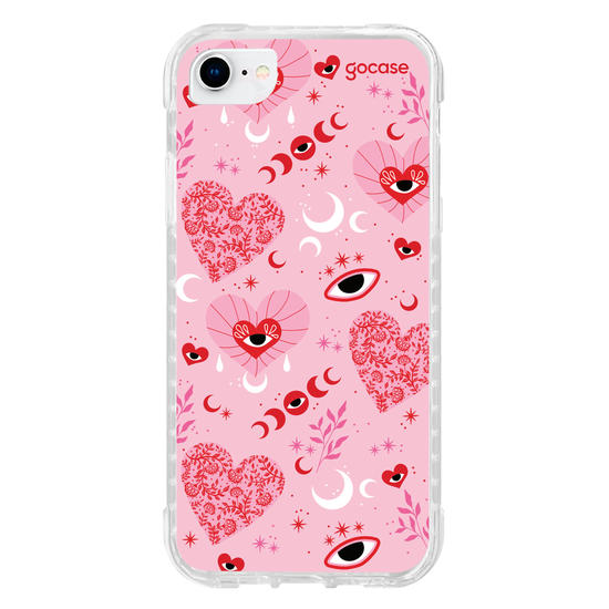 Capinha para celular  Mystic Pink Hearts