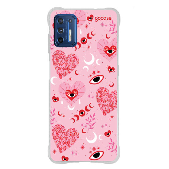 Capinha para celular  Mystic Pink Hearts