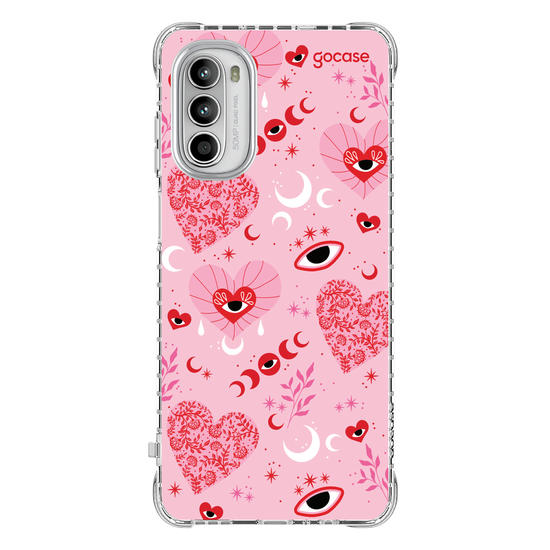 Capinha para celular  Mystic Pink Hearts