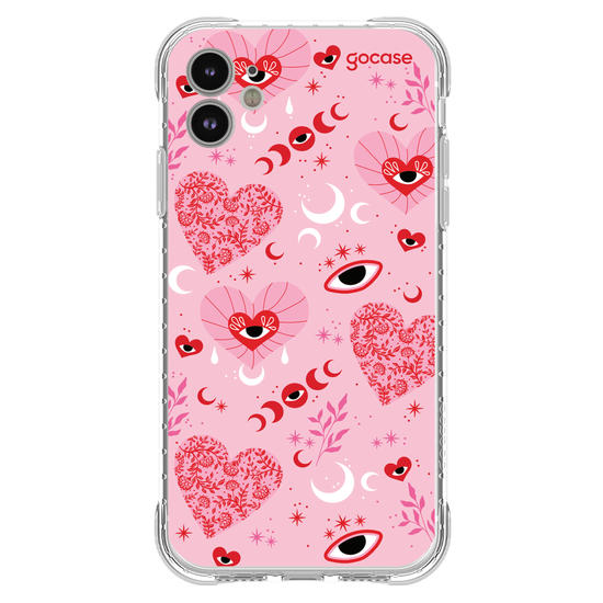 Capinha para celular  Mystic Pink Hearts