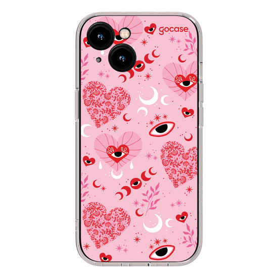 Capinha para celular  Mystic Pink Hearts