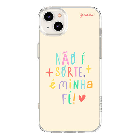 Capinha para celular  Não é sorte, é minha fé!