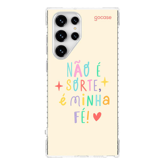 Capinha para celular  Não é sorte, é minha fé!