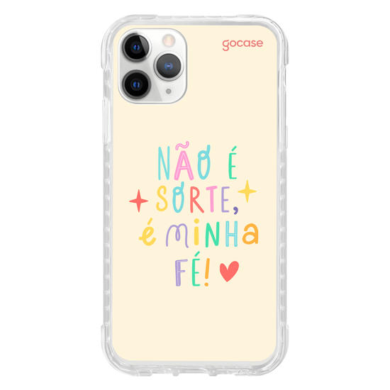 Capinha para celular  Não é sorte, é minha fé!