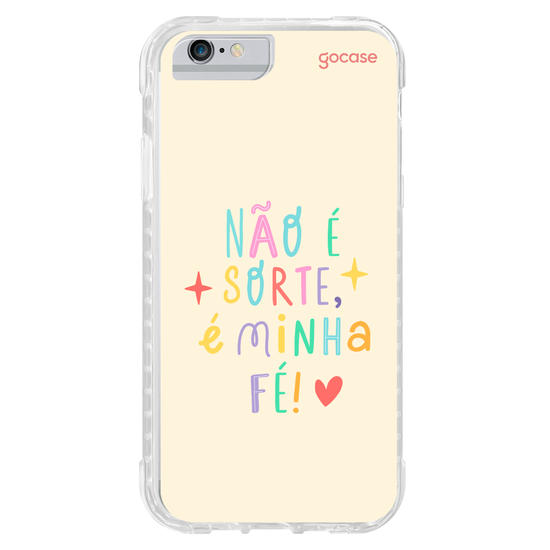 Capinha para celular  Não é sorte, é minha fé!