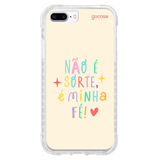 Capinha para celular  Não é sorte, é minha fé!