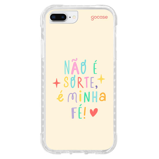 Capinha para celular  Não é sorte, é minha fé!