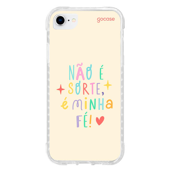 Capinha para celular  Não é sorte, é minha fé!