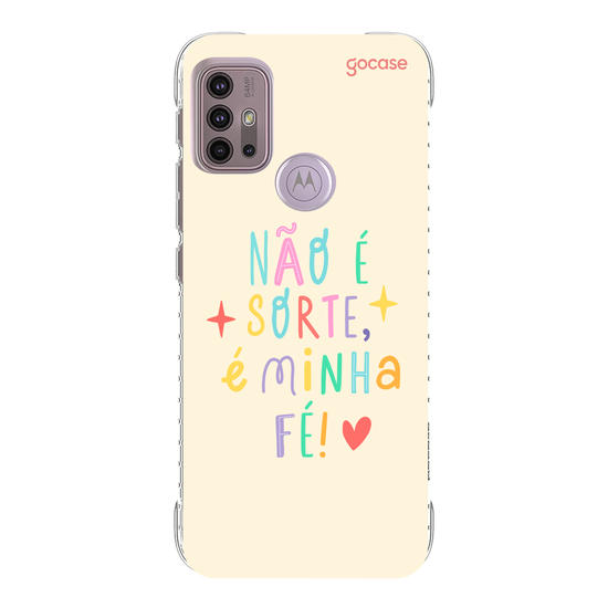 Capinha para celular  Não é sorte, é minha fé!