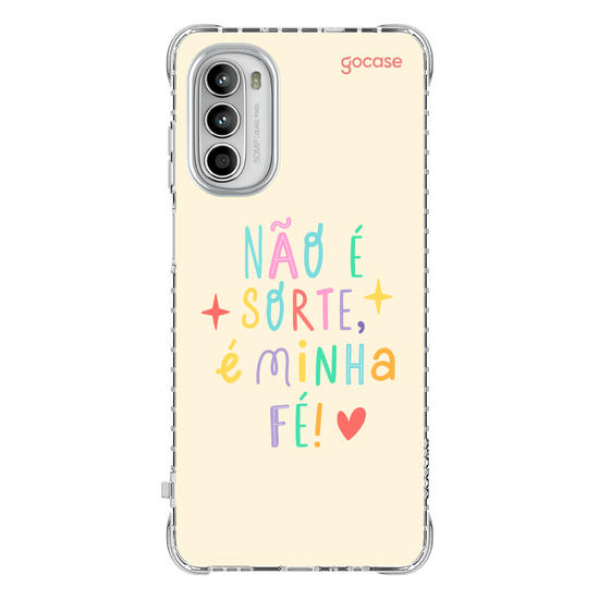 Capinha para celular  Não é sorte, é minha fé!
