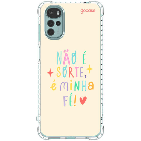 Capinha para celular  Não é sorte, é minha fé!