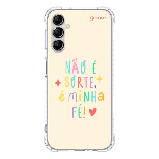 Capinha para celular  Não é sorte, é minha fé!