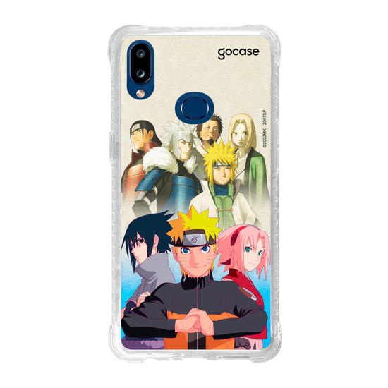 Capinha para celular Samsung Galaxy A10s Naruto - Nuvens Akatsuki