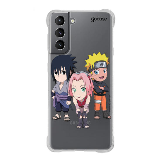 Capinha para celular Naruto - Trio Chibi
