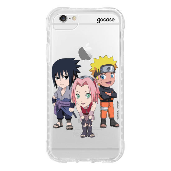 Capinha para celular Naruto - Trio Chibi
