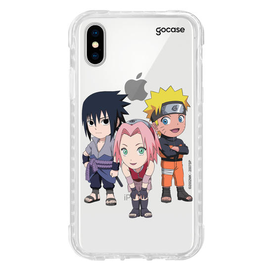 Capinha para celular Naruto - Trio Chibi