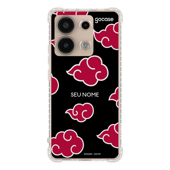 Capinha para celular Naruto - Nuvens Akatsuki